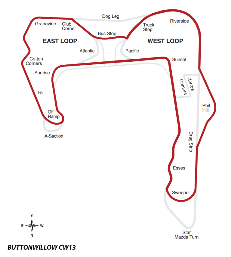Tesla Model 3 Buttonwillow CW13 Track Guide